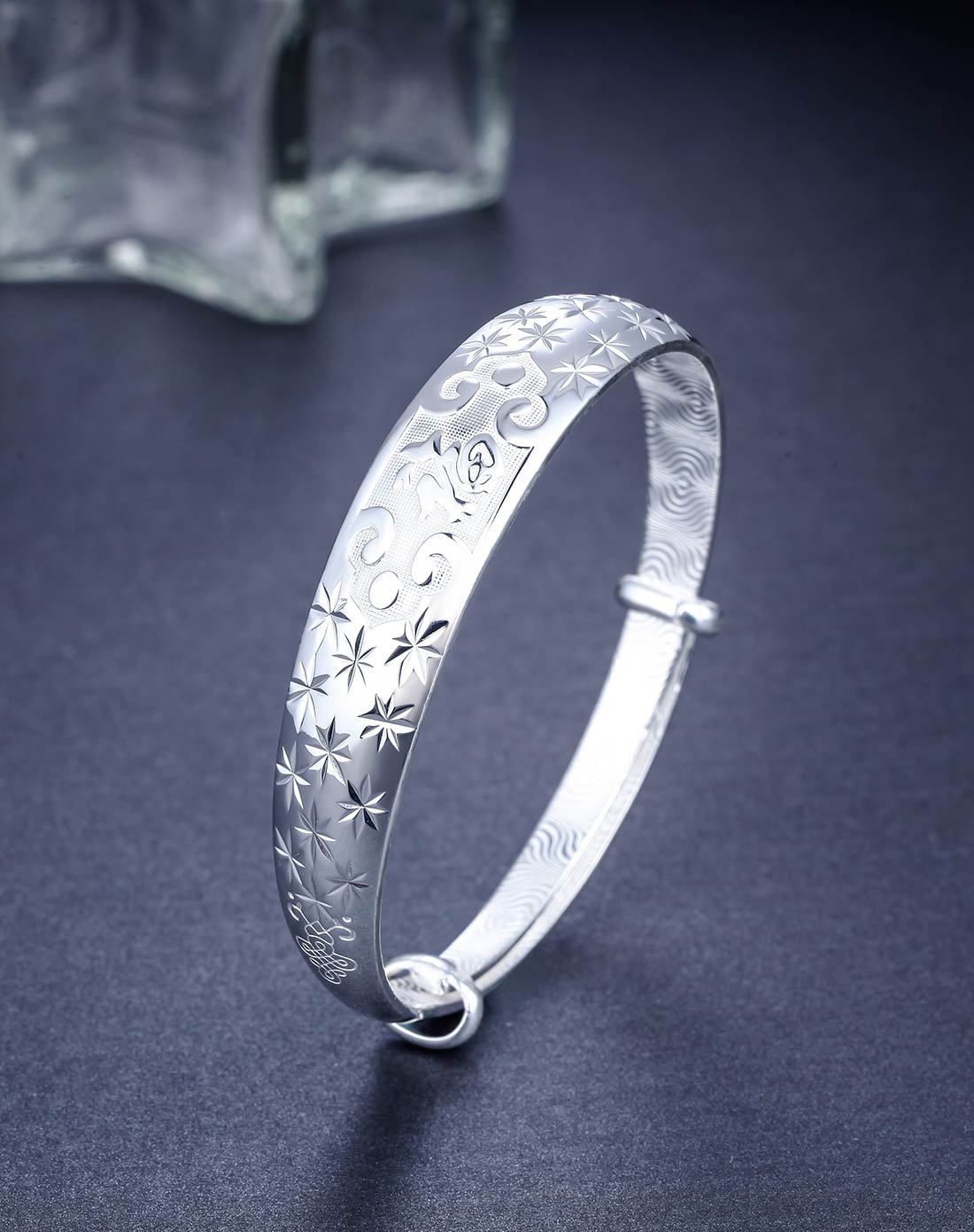 七度银饰专场七度 龙凤传福s9999足银手镯(带证书)3-4683_唯品会