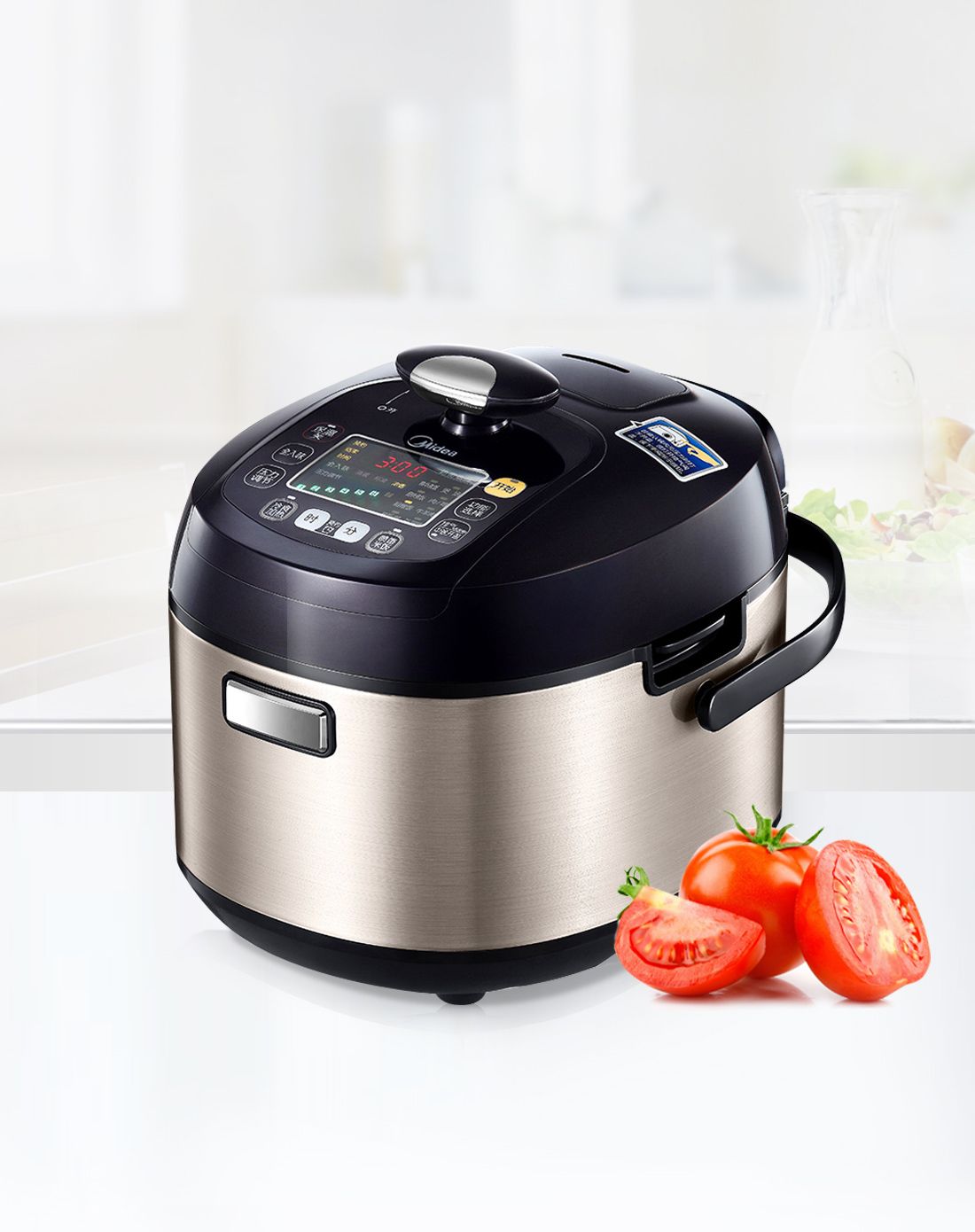 美的厨电专场美的高端韩式方煲电高压力锅5lwss5066_唯品会