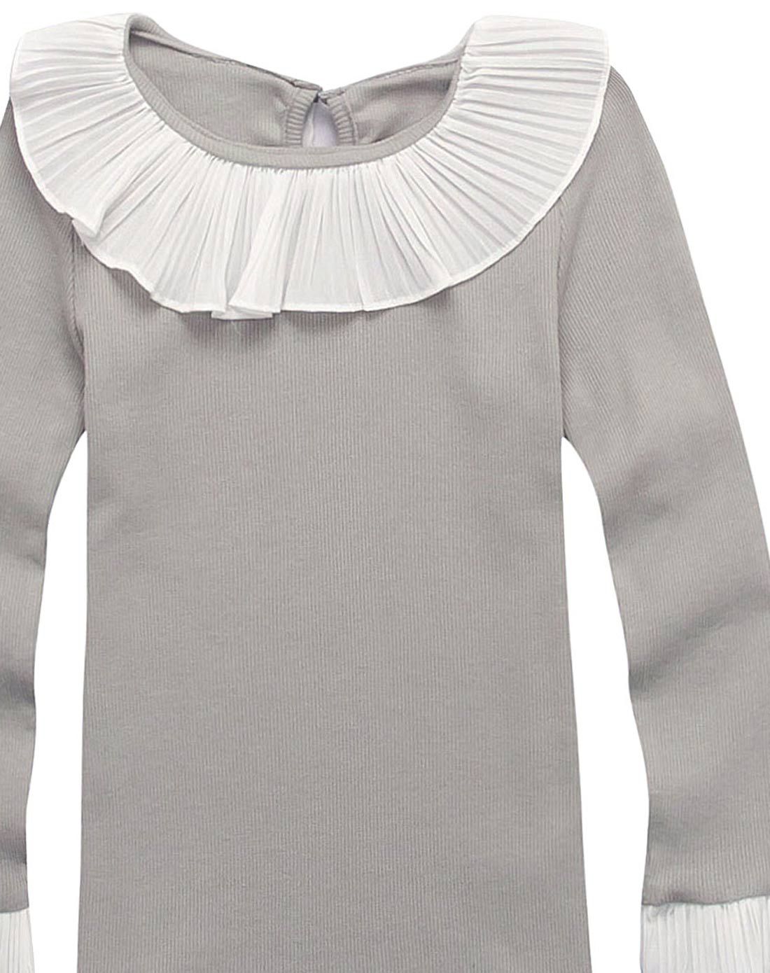 女童灰色韩版休闲时尚套裙