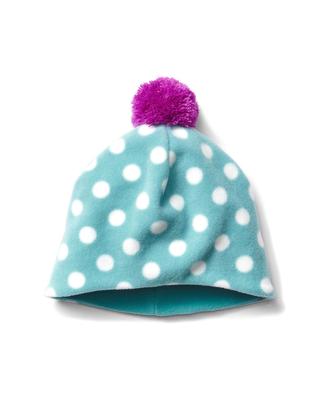 女幼童蓝绿/白色舒适波点可爱帽子