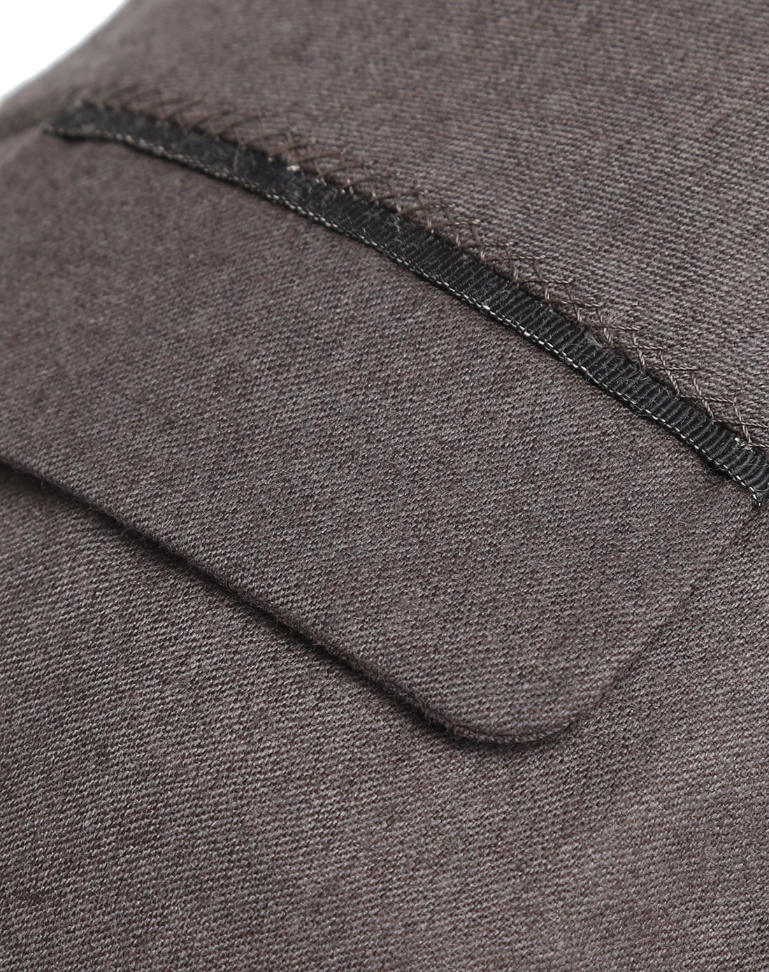 夏姿61陈女士-优雅精致夏姿陈女款粽色羊毛混纺休闲长裤82293 u