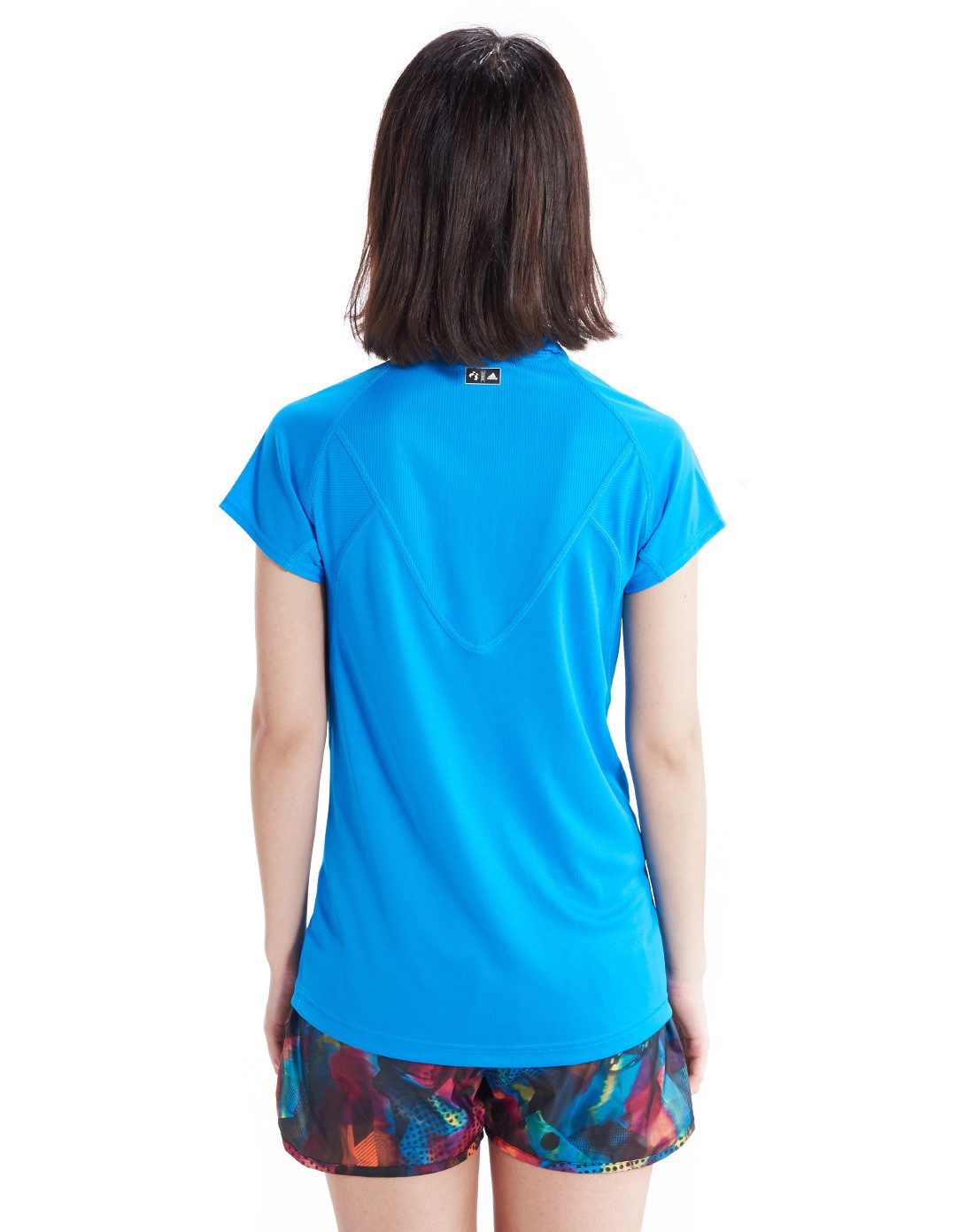 透气快干 女款天蓝色短袖t恤 户外系列