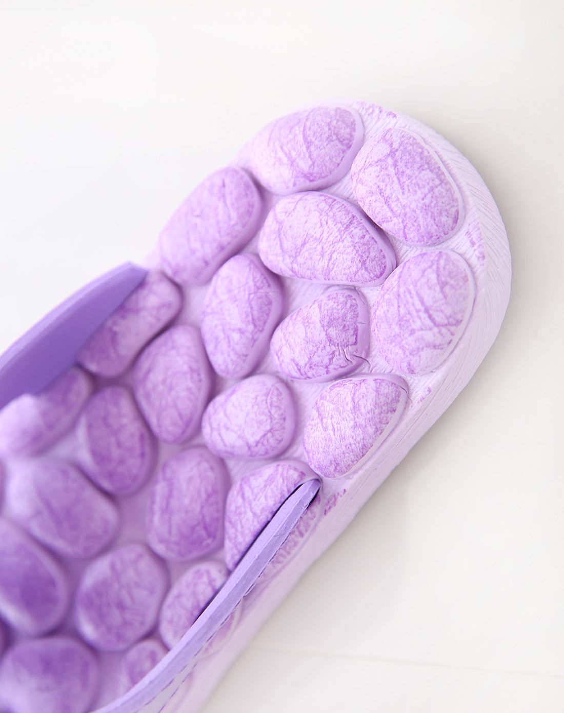 女士紫色按摩脚底舒适凉拖