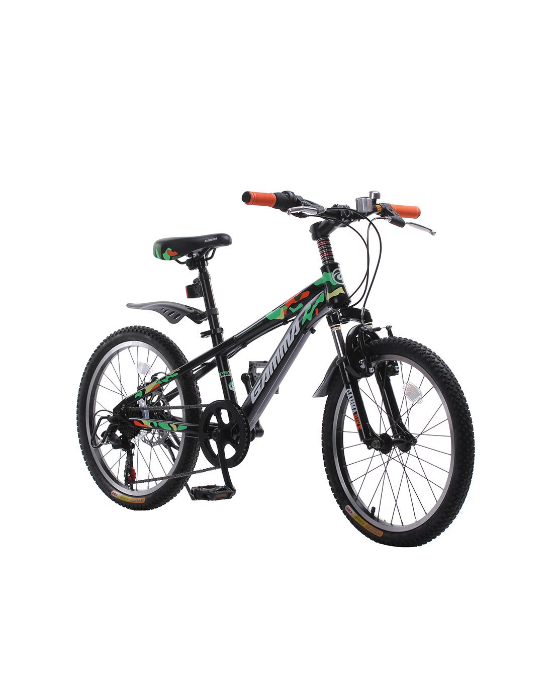 捷马gamma自行车专场直发货捷豹20寸 中性款黑色山地车 7速gma096-3