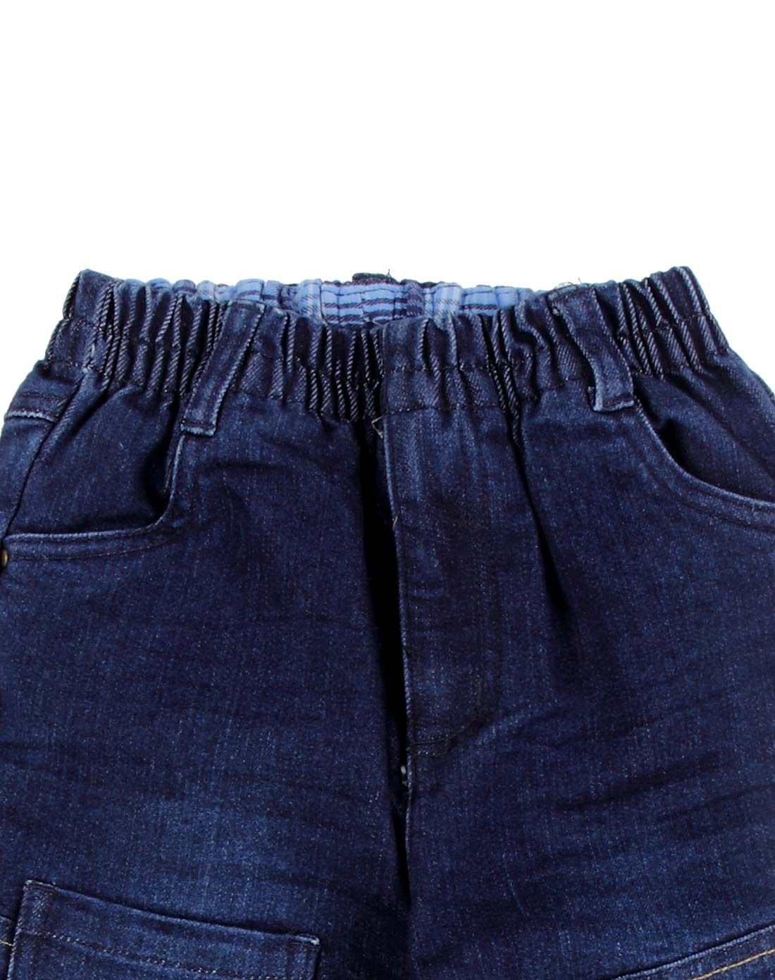 男童深蓝牛百搭牛仔夹裤