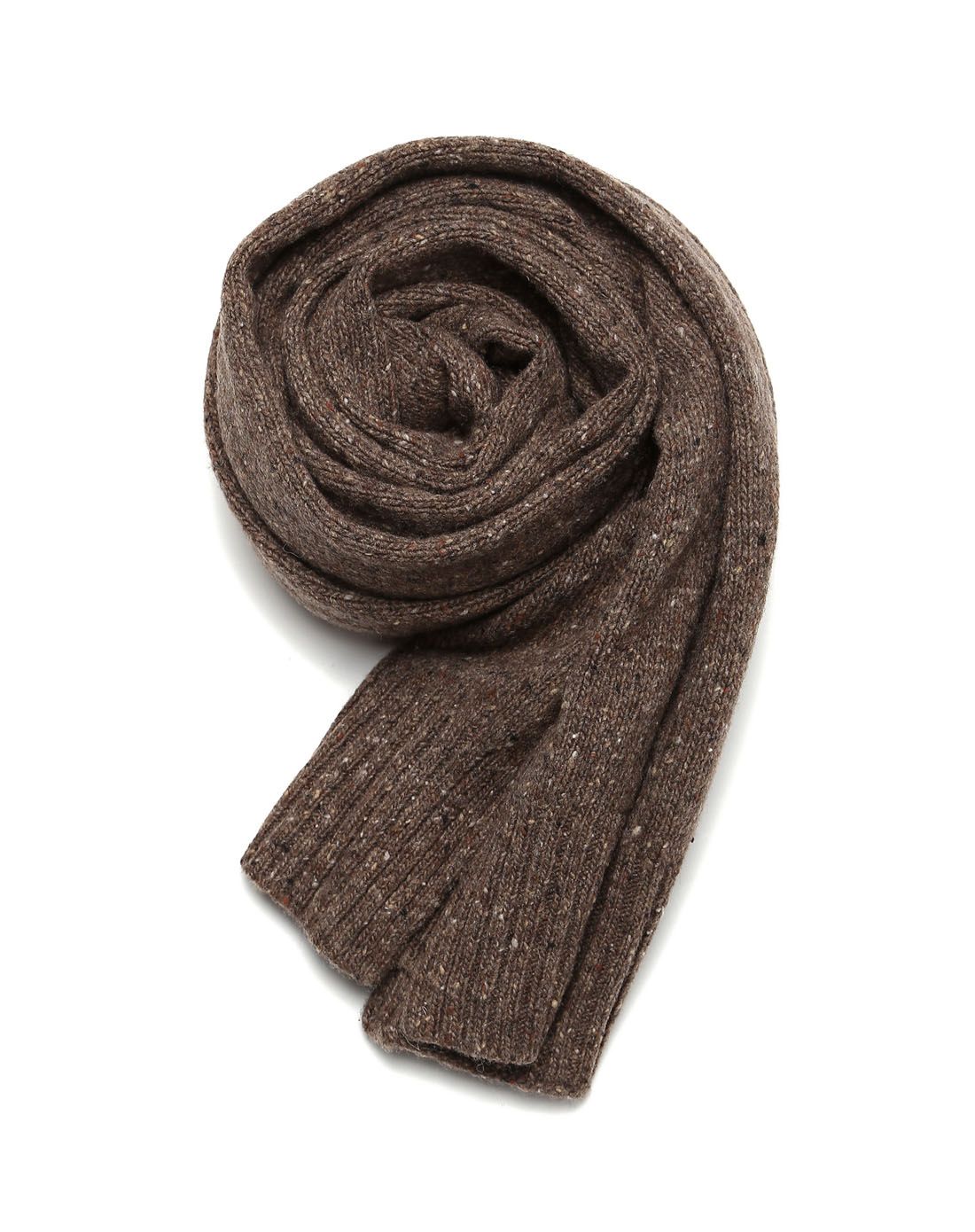 咖啡色时尚绅士围巾