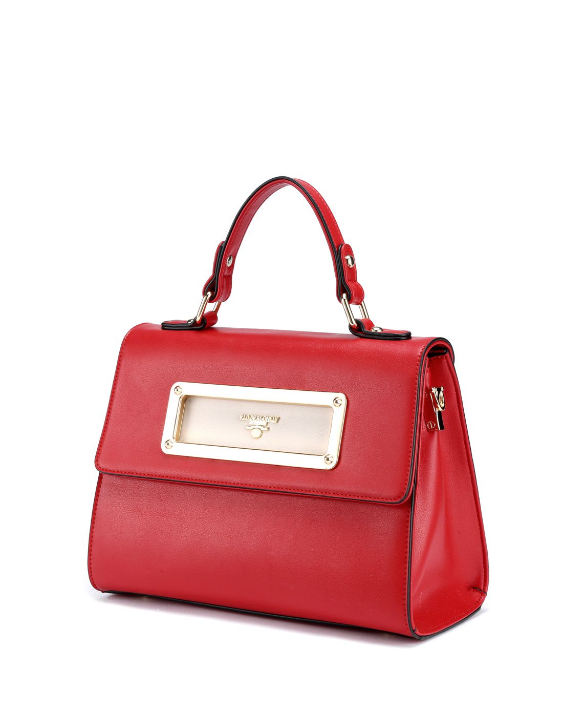 红蜻蜓red dragonfly女款大红色休闲手拎斜挎两用包6592cf6502z50299