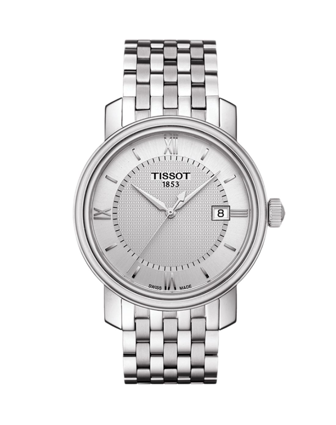 天梭tissot2015新品港湾系列石英钢带男表t097.410.11.038.00dft097.