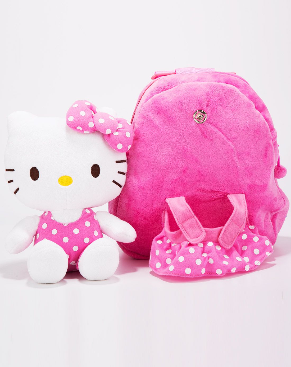hello kitty幼儿绒毛玩具包-桃色