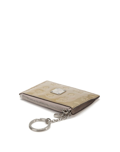 mcm 爆款箱包制造机mcm女款香槟金色压纹牛皮零钱包myi2sxl11sv