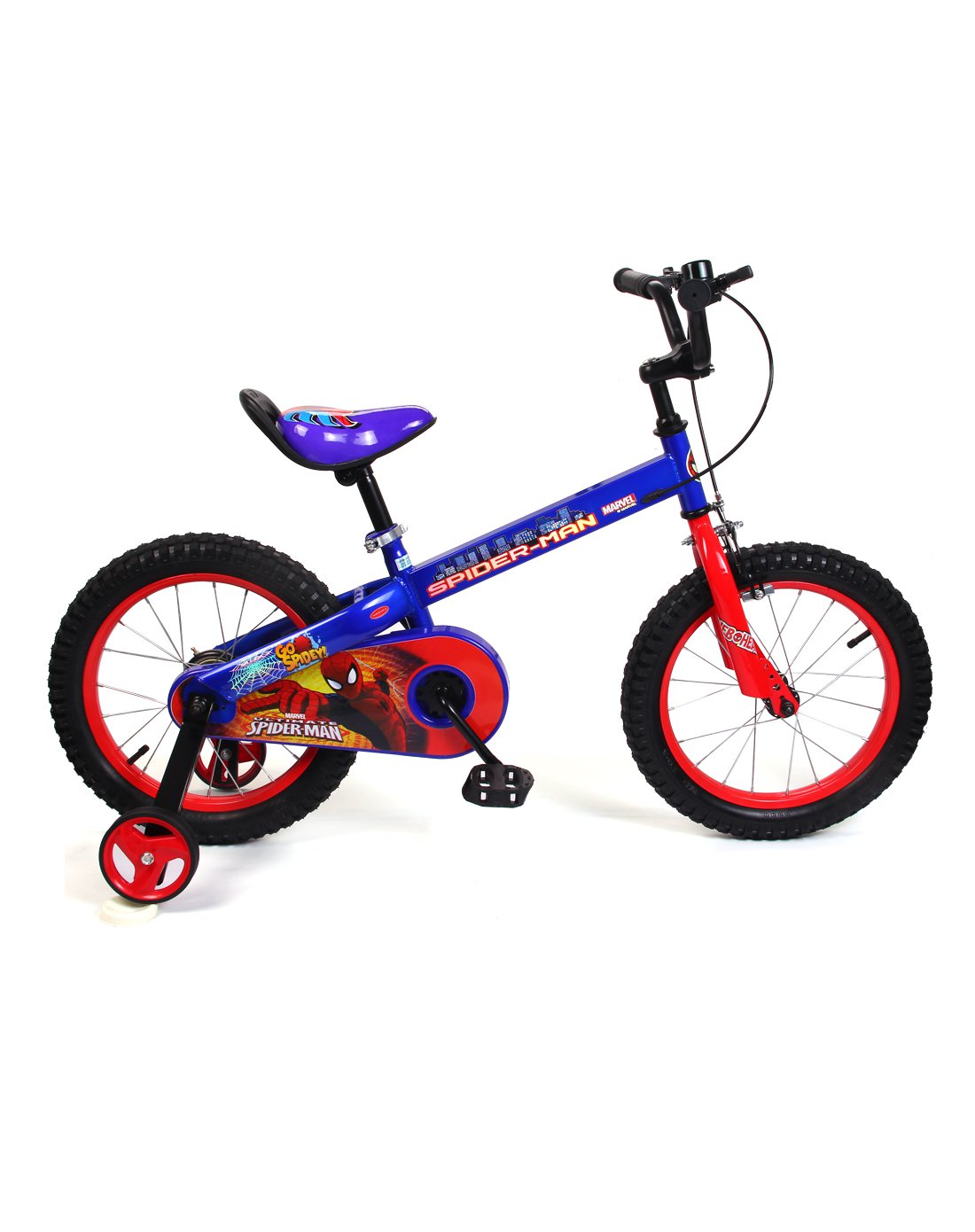 迪士尼 蜘蛛侠16寸儿童自行车