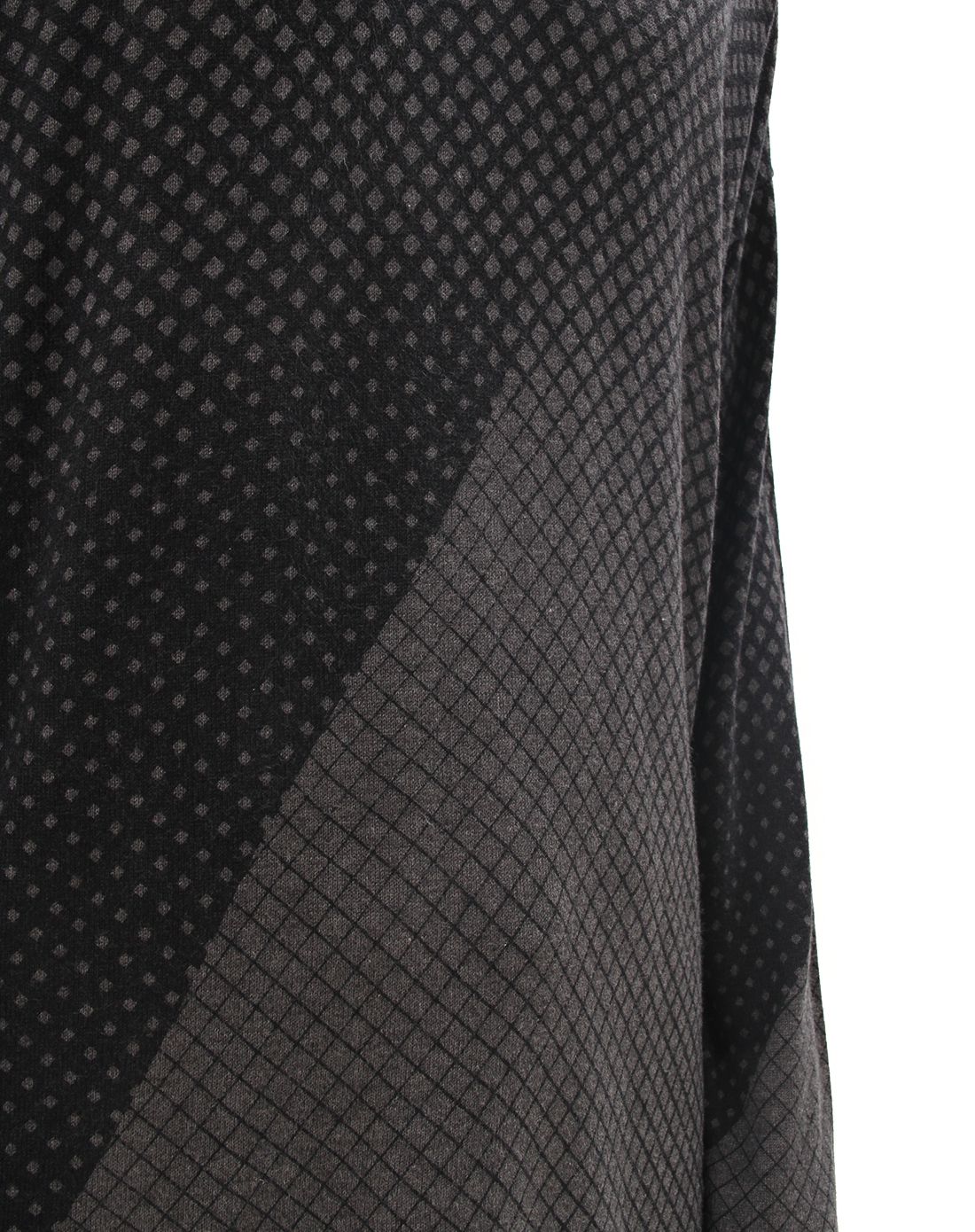 emporio armani男士灰色格纹长袖t恤