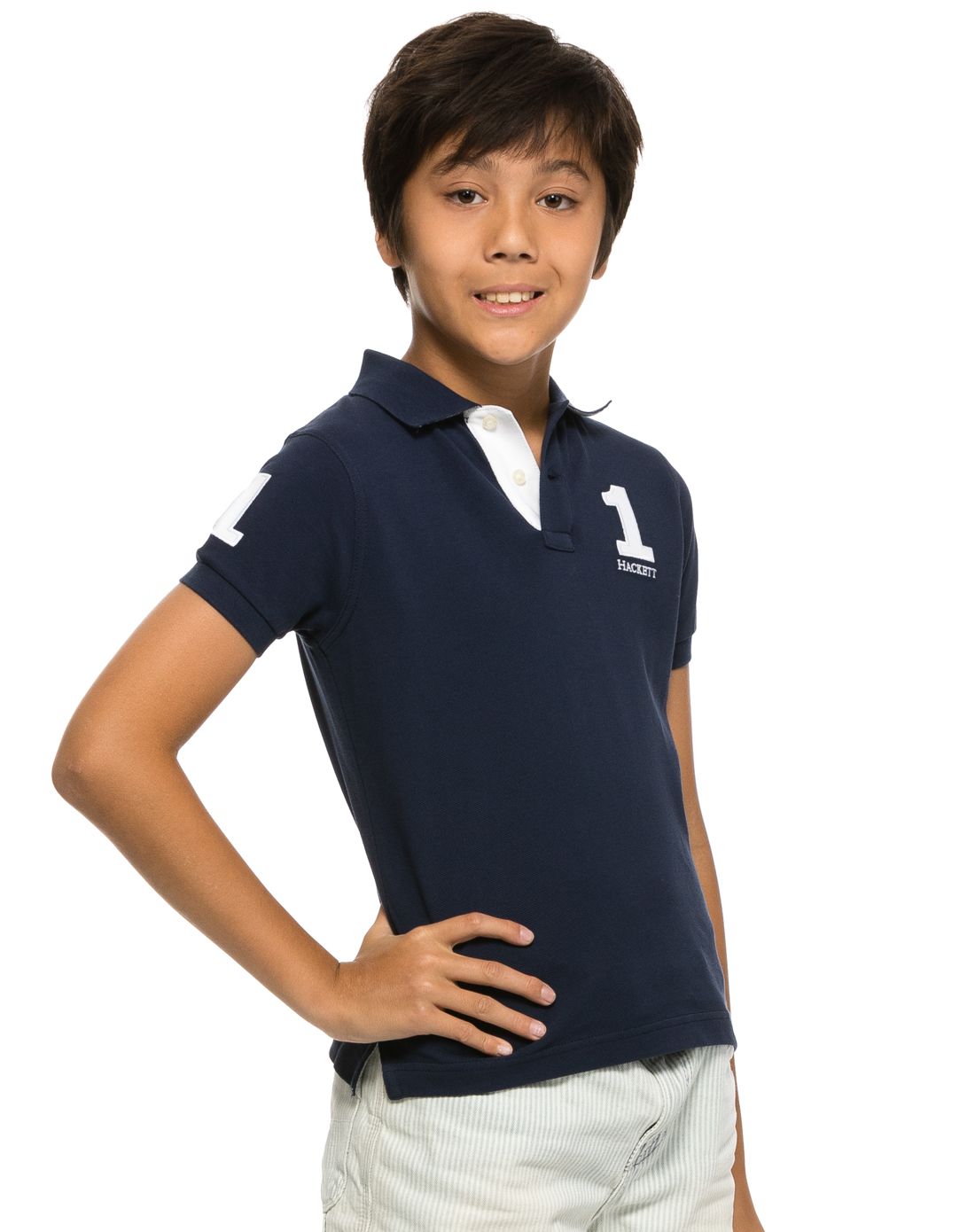 hackett london 英国精品男童服饰hackett london男童款藏蓝色1号刺绣