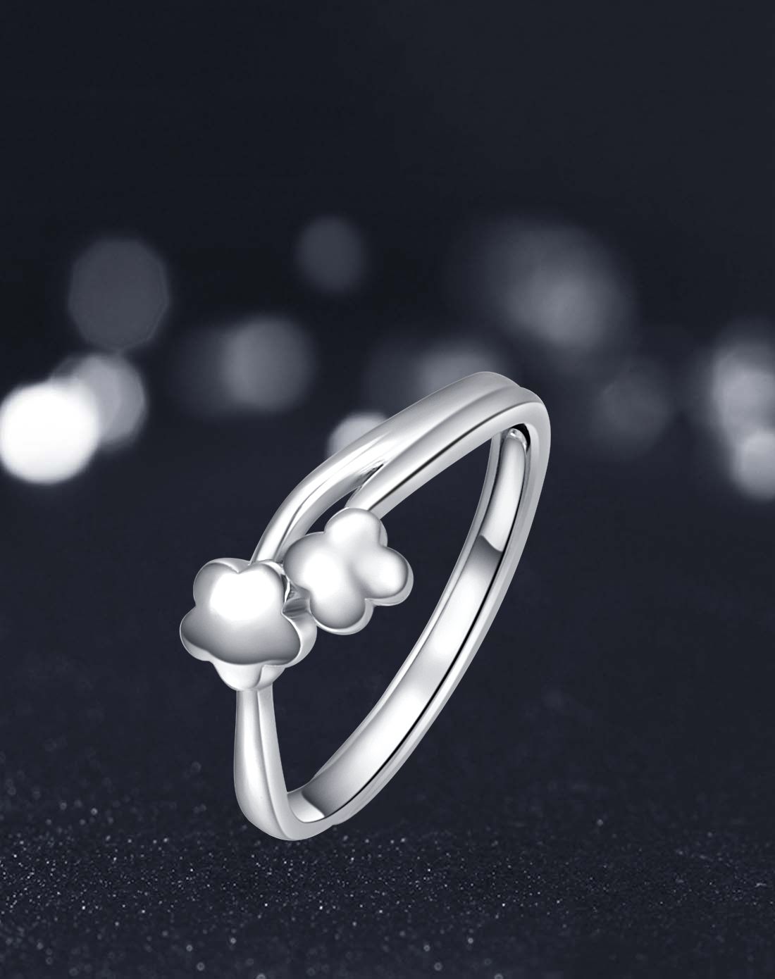 宝亨达 铂金pt950时尚女戒(开口可调节指圈大小)