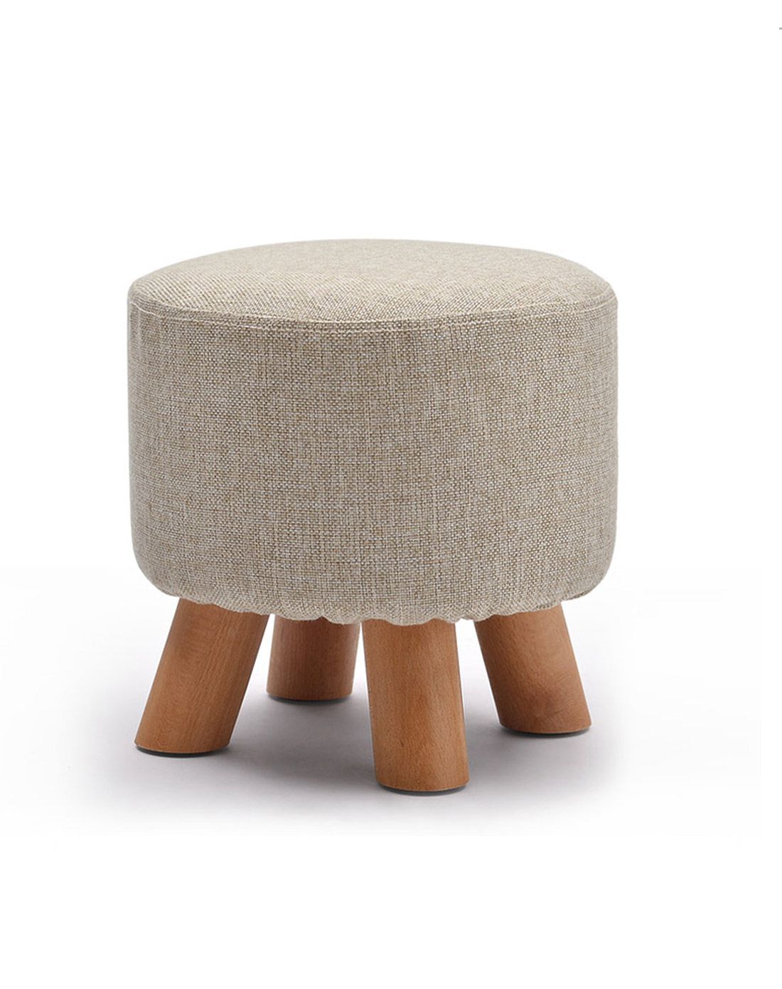 时尚布艺沙发凳 创意小圆凳 三色可选