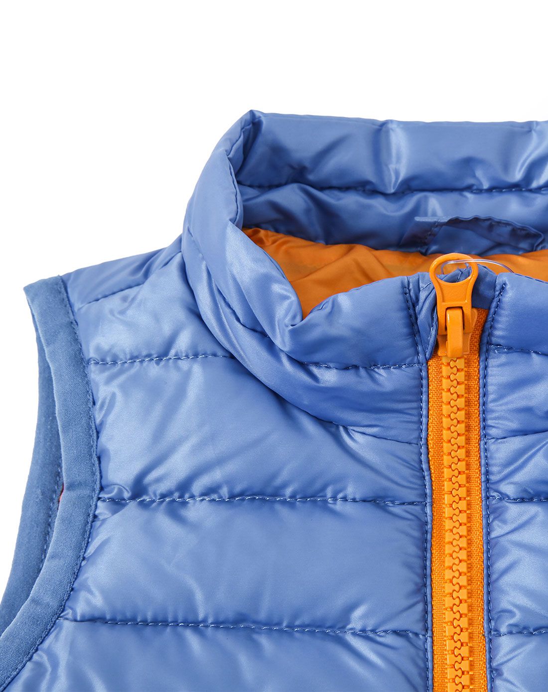 男童浅钴蓝色夹羽绒马甲