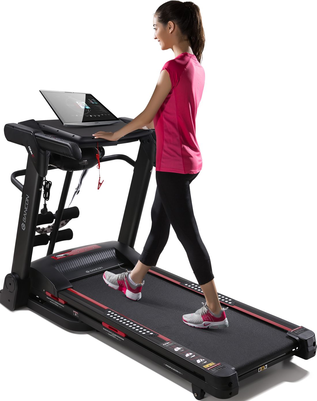 时尚折叠 拒绝雾霾 中性款黑色跑步机 防滑静音跑台 减肥瘦身【超级大