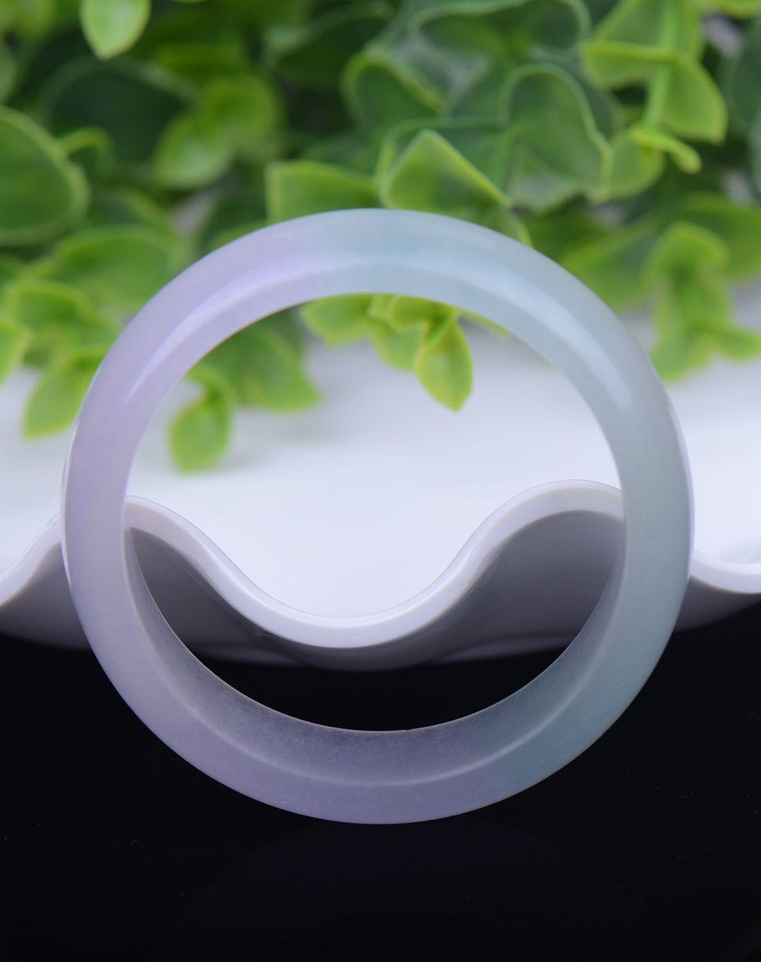 冰种紫罗兰水润石英石手镯附证书