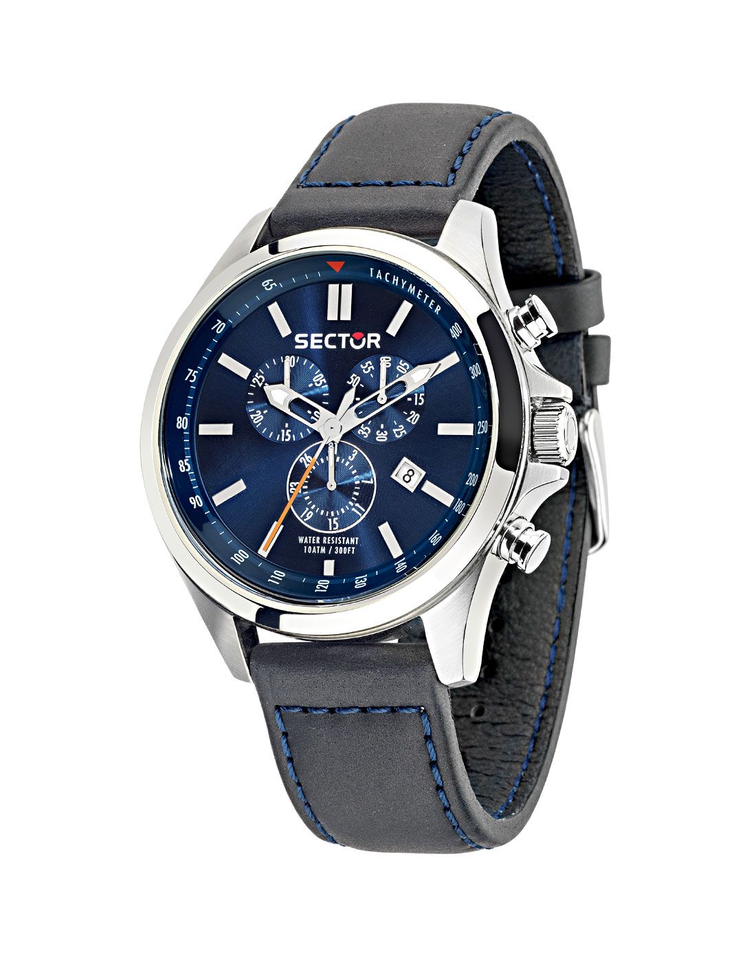 sector 180 chr 蓝色表盘手表
