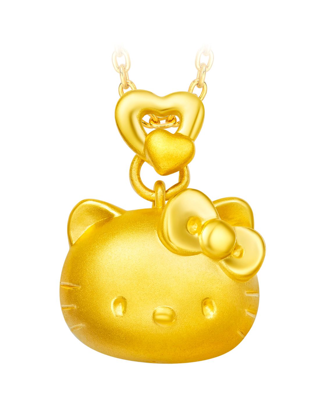 周大福 hello kitty系列黄金吊坠(不含项链)