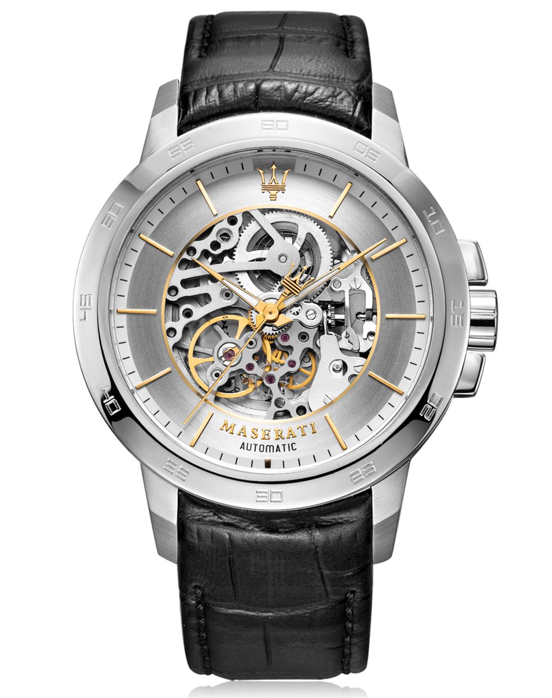 > maserati time 玛莎拉蒂镂空时尚男士机械表r8821119002