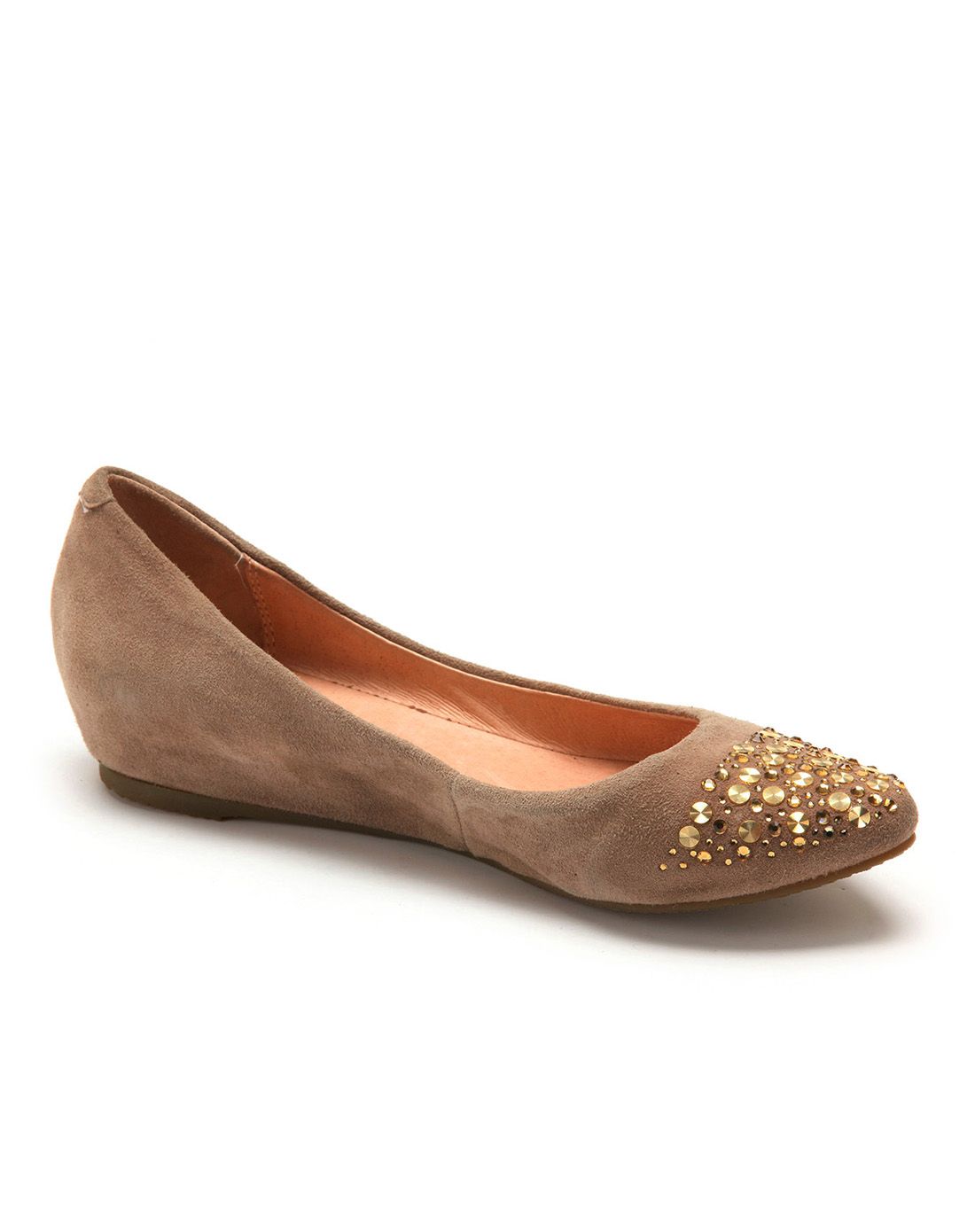 星期六集团品牌女鞋星期六st&sat 驼色反绒皮绒面羊皮休闲单鞋ss41