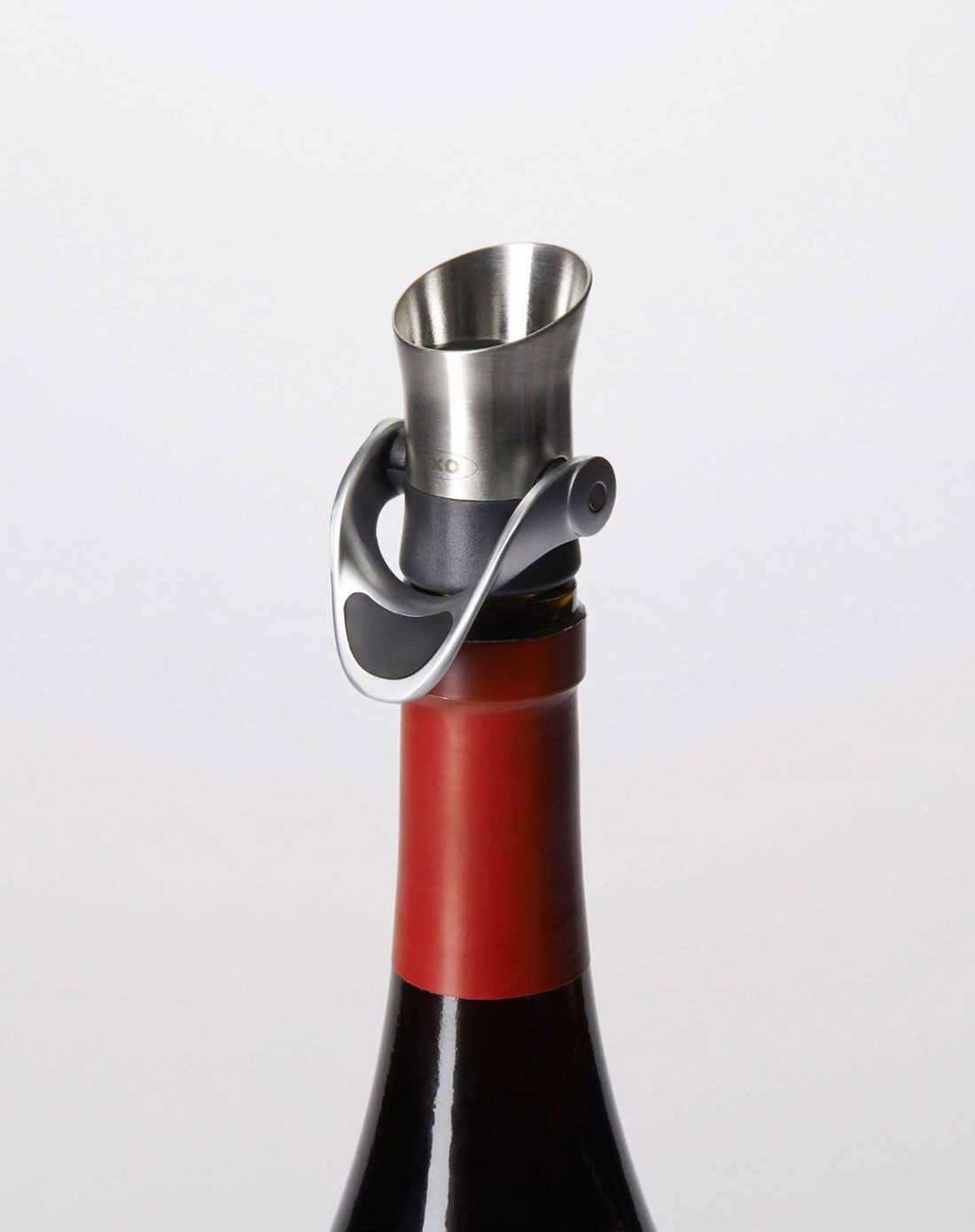 奥秀oxo 二合一不锈钢瓶塞倒酒器3111600