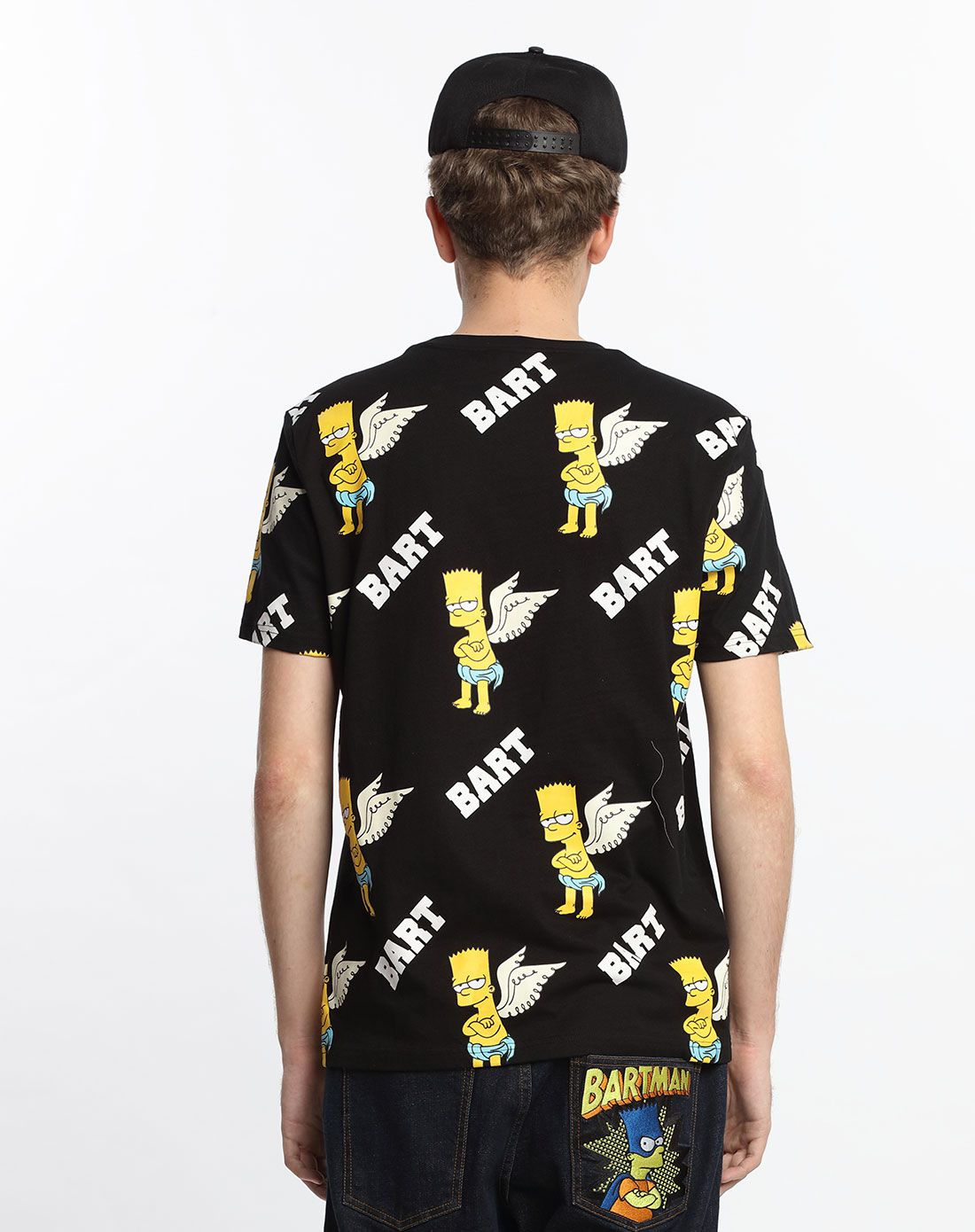 the simpsons辛普森联名系列 男款辛普森图案满印短袖t恤