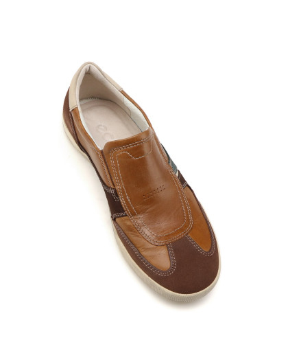 男款活力时尚一脚套休闲鞋可可棕