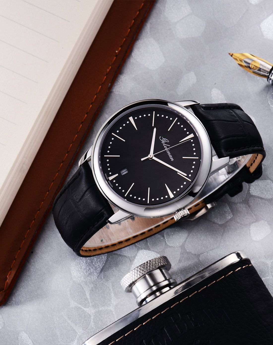 > 格雷曼时尚骑师系列男士机械表