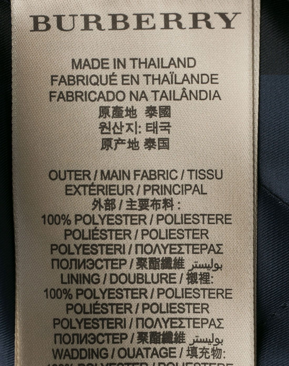 burberry黑色简约舒适男士外套 商品分类: 男式外套 产地: 泰国 保质