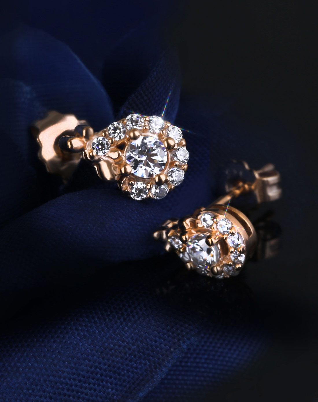 【闪耀设计师款】s925银镀金镶施华洛世奇宝石璀璨珠光宝气夏日气质