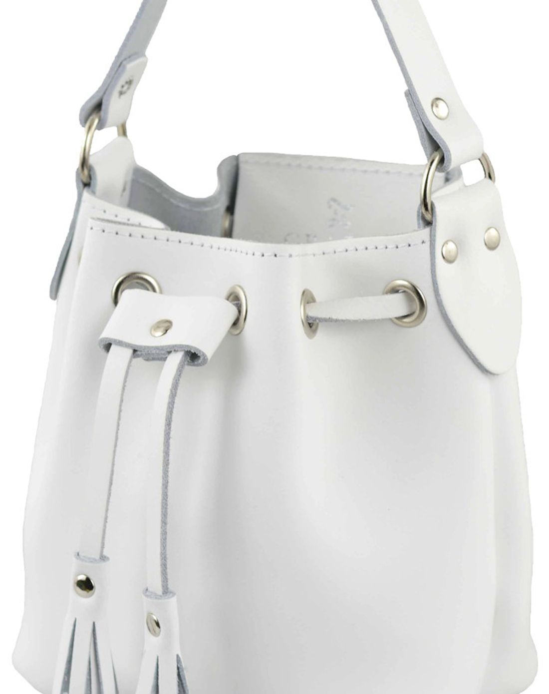 兔子包mini bucketbag系列白色水桶包