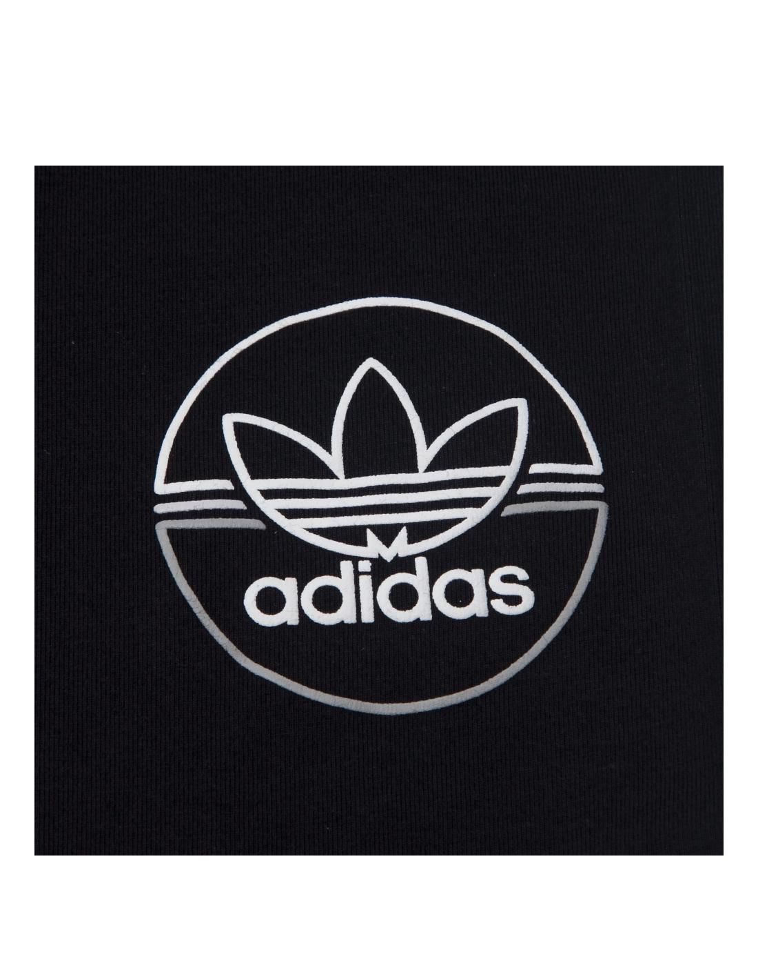 阿迪达斯adidas 三叶草柔软舒适 女子黑色长裤