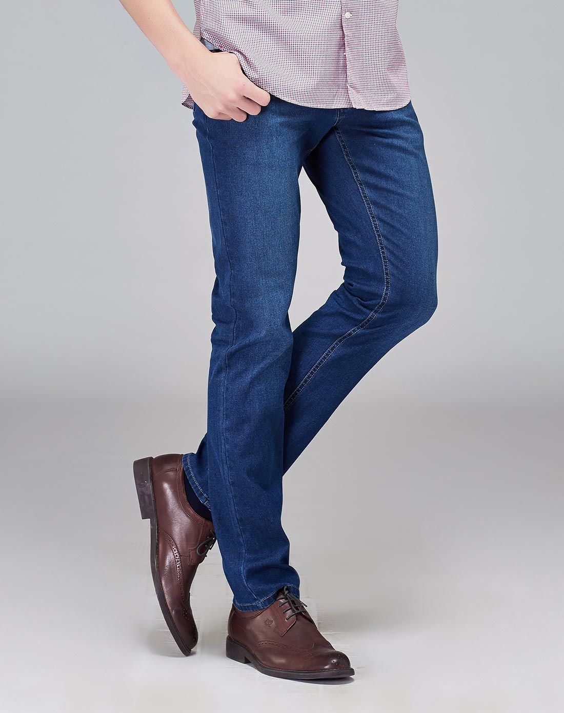 雅戈尔 男士休闲棉质牛仔裤裤