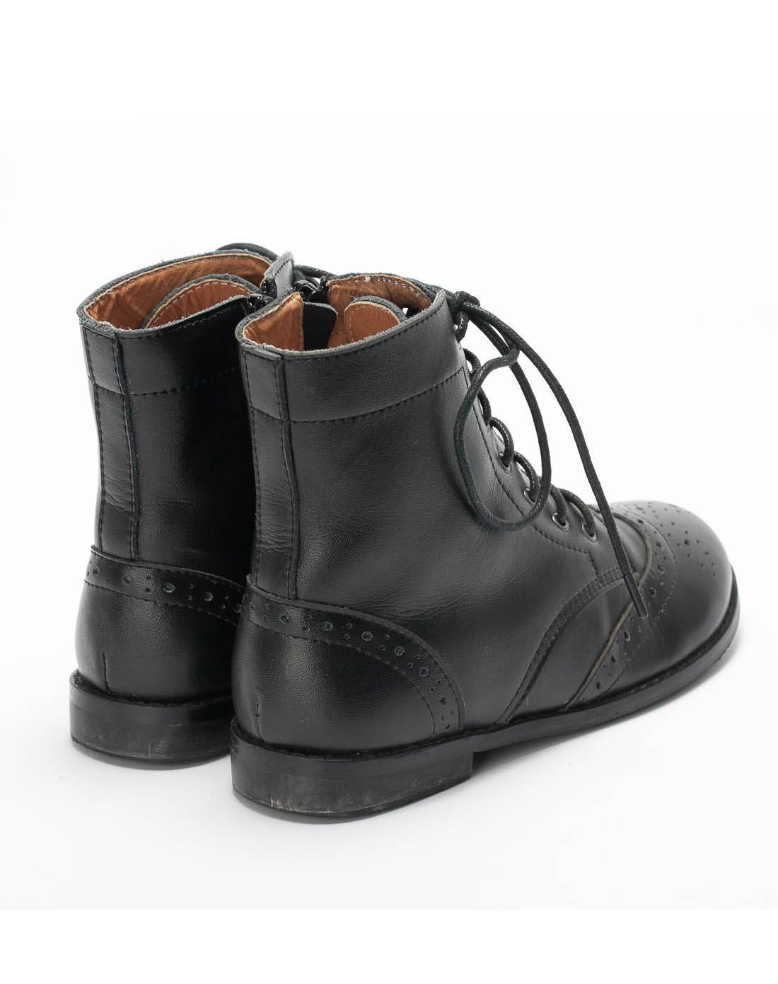 男童黑色高帮牛津鞋