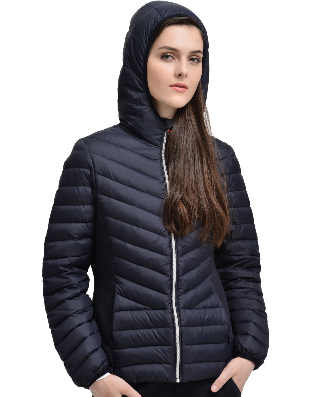 休闲保暖柔软 女款薄羽绒服