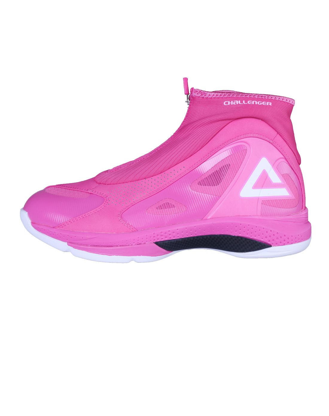 缓震弹力 男款胭脂粉色专业篮球鞋 高帮耐磨