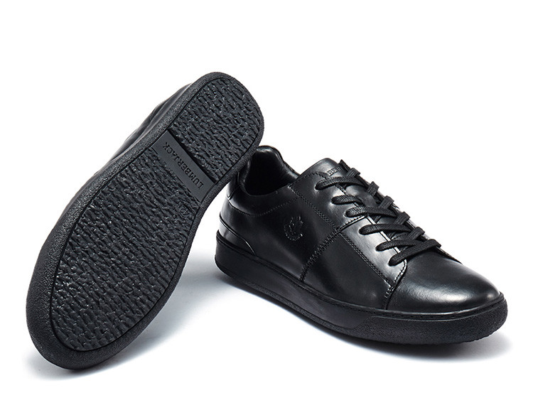 lumberjack男款logo点缀渐变皮质休闲板鞋