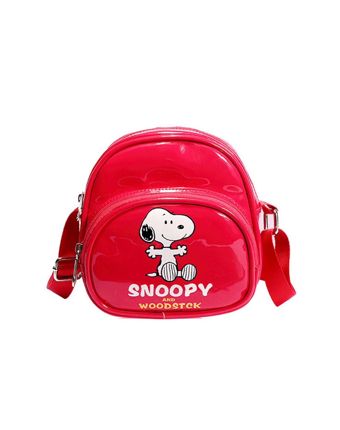 史奴比 玫红迷你可爱卡通单肩包