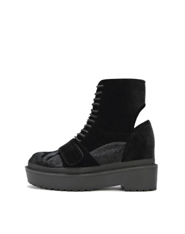 > puzzle女款黑色潮流时尚低筒鞋