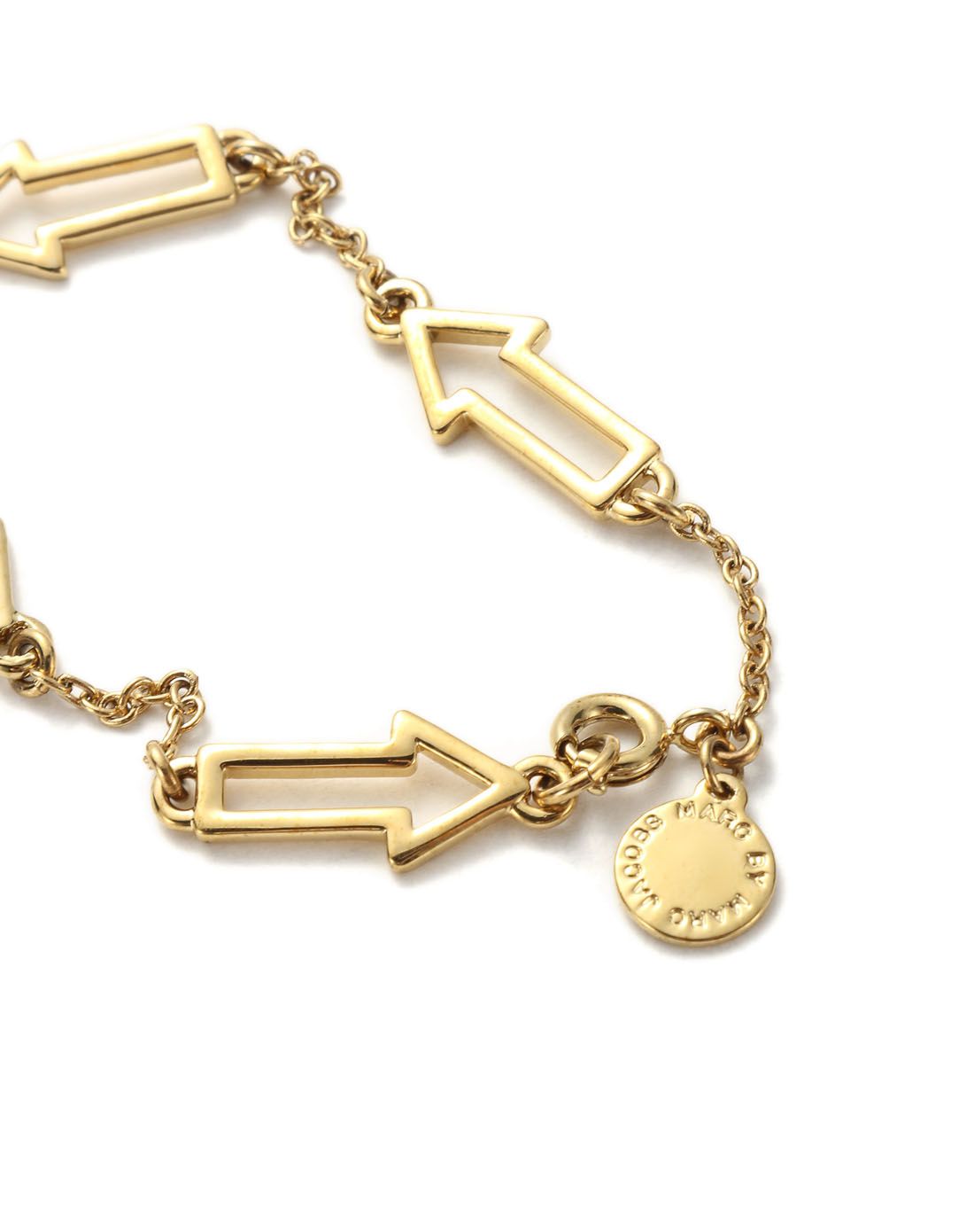 marc by marc jacobs女款金色经典箭头装饰手链