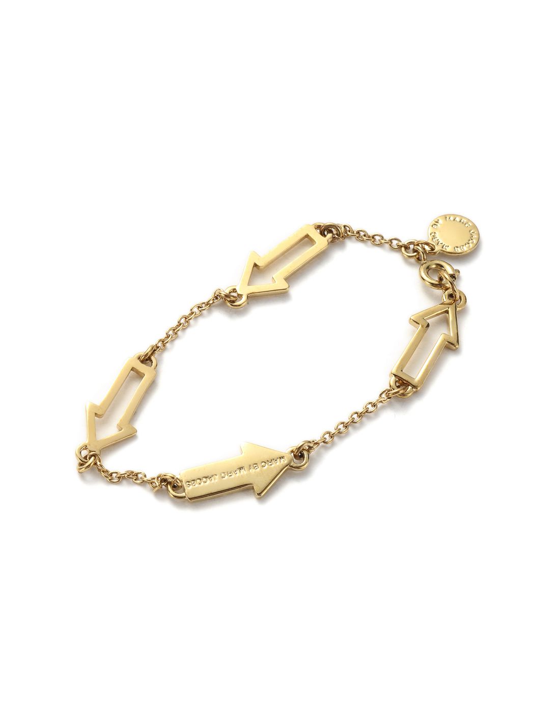 marc by marc jacobs女款金色经典箭头装饰手链