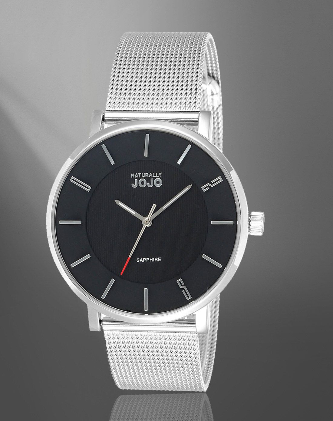 naturally jojo yuppie系列时尚大表盘简约皮带男表