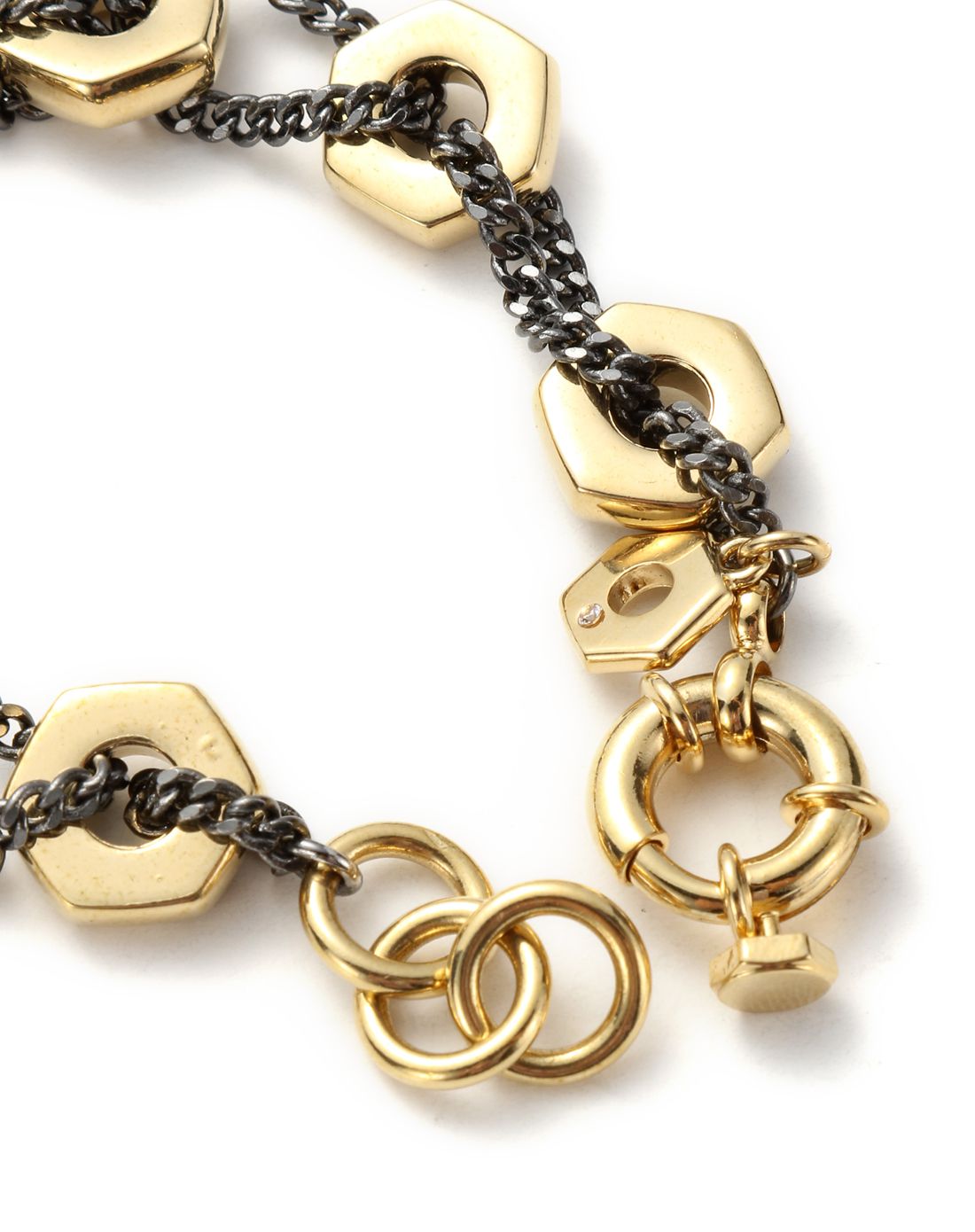 marc by marc jacobs 女款金色个性螺母装饰手链