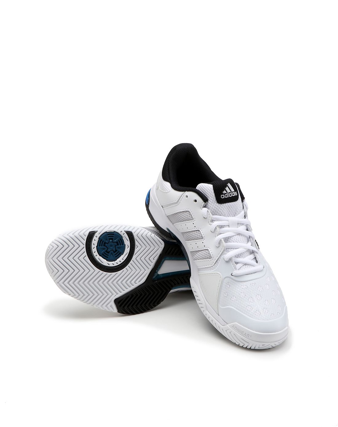 支撑缓震 男款白色adiprene 网球鞋