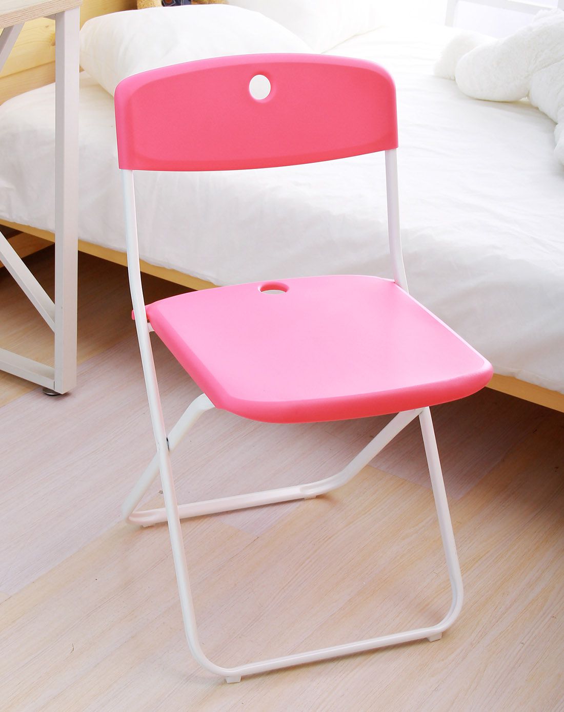 欧润哲orange进口家具专场直发货台湾制粉色折式椅子800199_唯品会