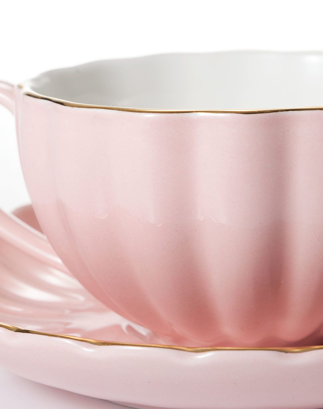 乐优家 南瓜杯碟 粉色 200ml