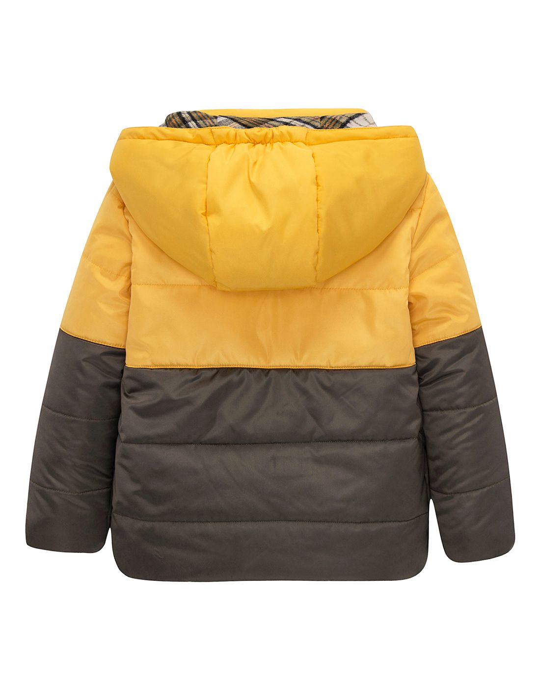 男童绿色铺棉外套