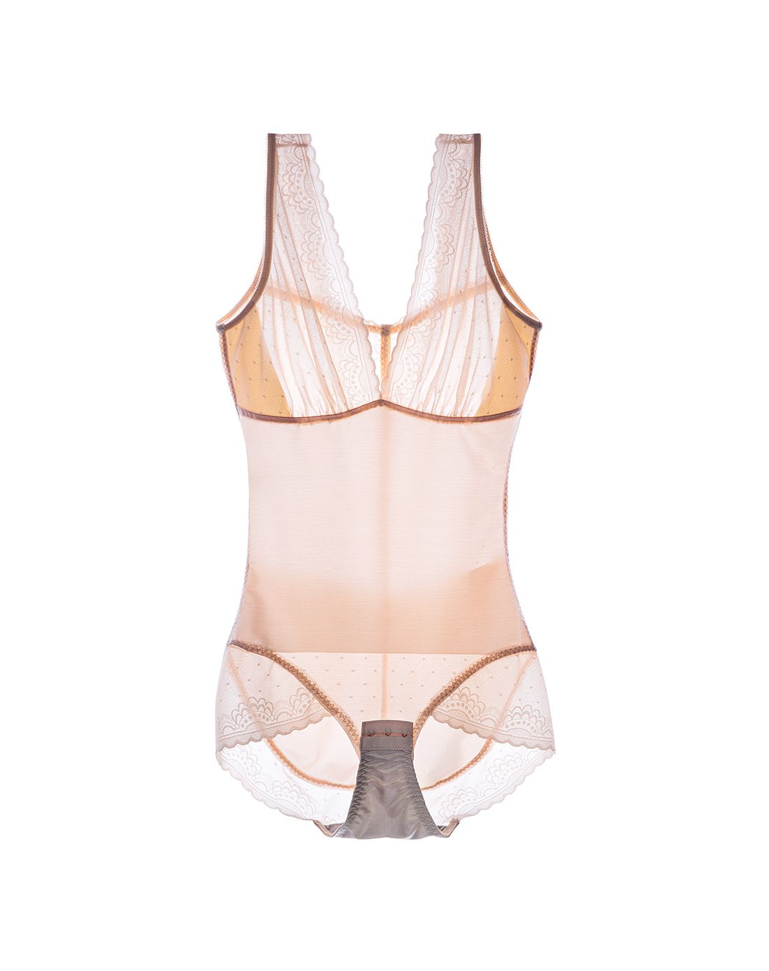 肤色产后塑身无缝连体衣